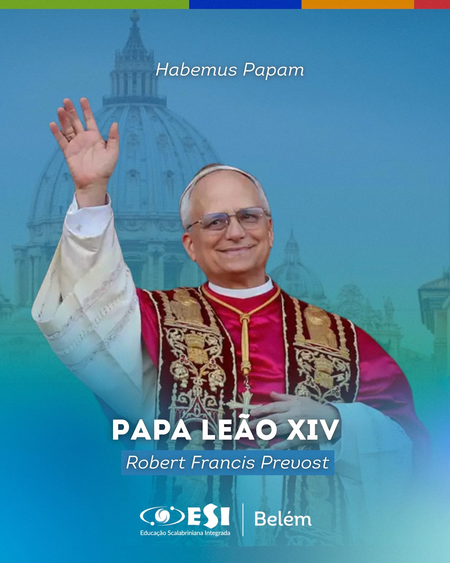 Cardeal Robert Francis Prevost é eleito Papa Leão XIV! 🙏👣
Hoje, testemunhamos um momento histórico de renovação e fé: a escolha do novo Papa. Com humildade no coração e o olhar voltado para um mundo que clama por paz, justiça e compaixão, ele assume a missão de guiar a Igreja e inspirar milhões de fiéis ao redor do mundo. Que seu pontificado seja marcado pelo diálogo, pela esperança e pelo amor incondicional. Que suas palavras toquem almas e seus gestos fortaleçam a fé daqueles que caminham em busca da luz. Bem-vindo, Santo Padre. O mundo reza por sua jornada. 🙏🕊️