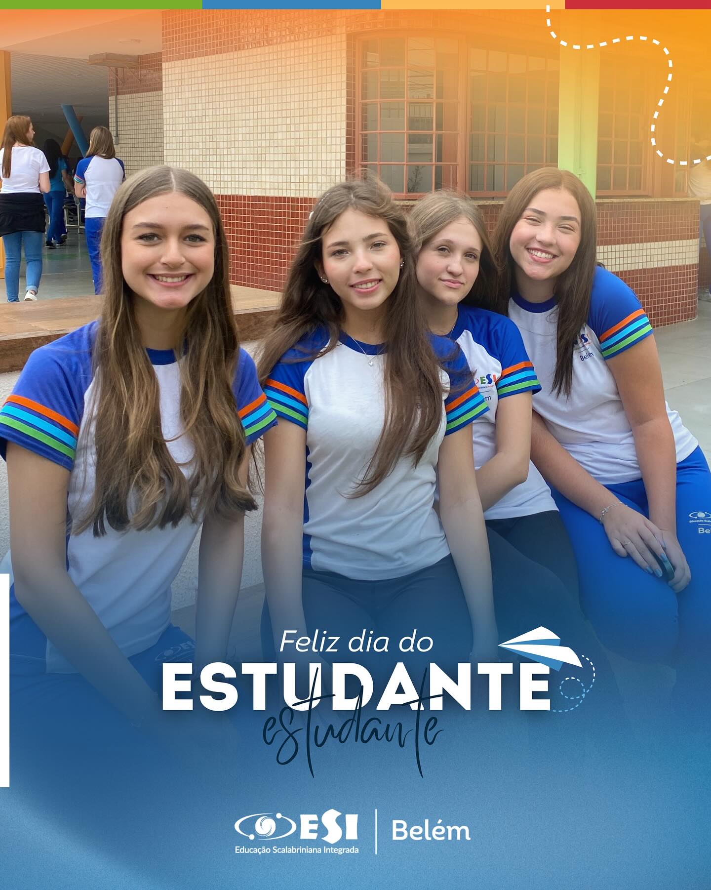 Feliz Dia do Estudante! 📚✨
Hoje celebramos a dedicação, a curiosidade e os sonhos que movem cada um de vocês.
Que a busca pelo conhecimento seja sempre acompanhada de esperança, coragem e amor pelo aprender. 🫶🏻