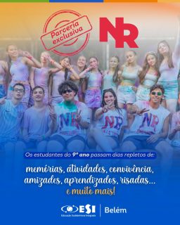 No Colégio Belém, o ano não termina sem emoção!
O 9º ano fecha com chave de ouro no NR: momentos incríveis, atividades em grupo, aventuras e muitas histórias pra contar.
Mais que um passeio, é uma tradição cheia de significado.
Aqui, cada fase é vivida intensamente! 🩵✨
VEM VIVER! 🫶🏻🎓