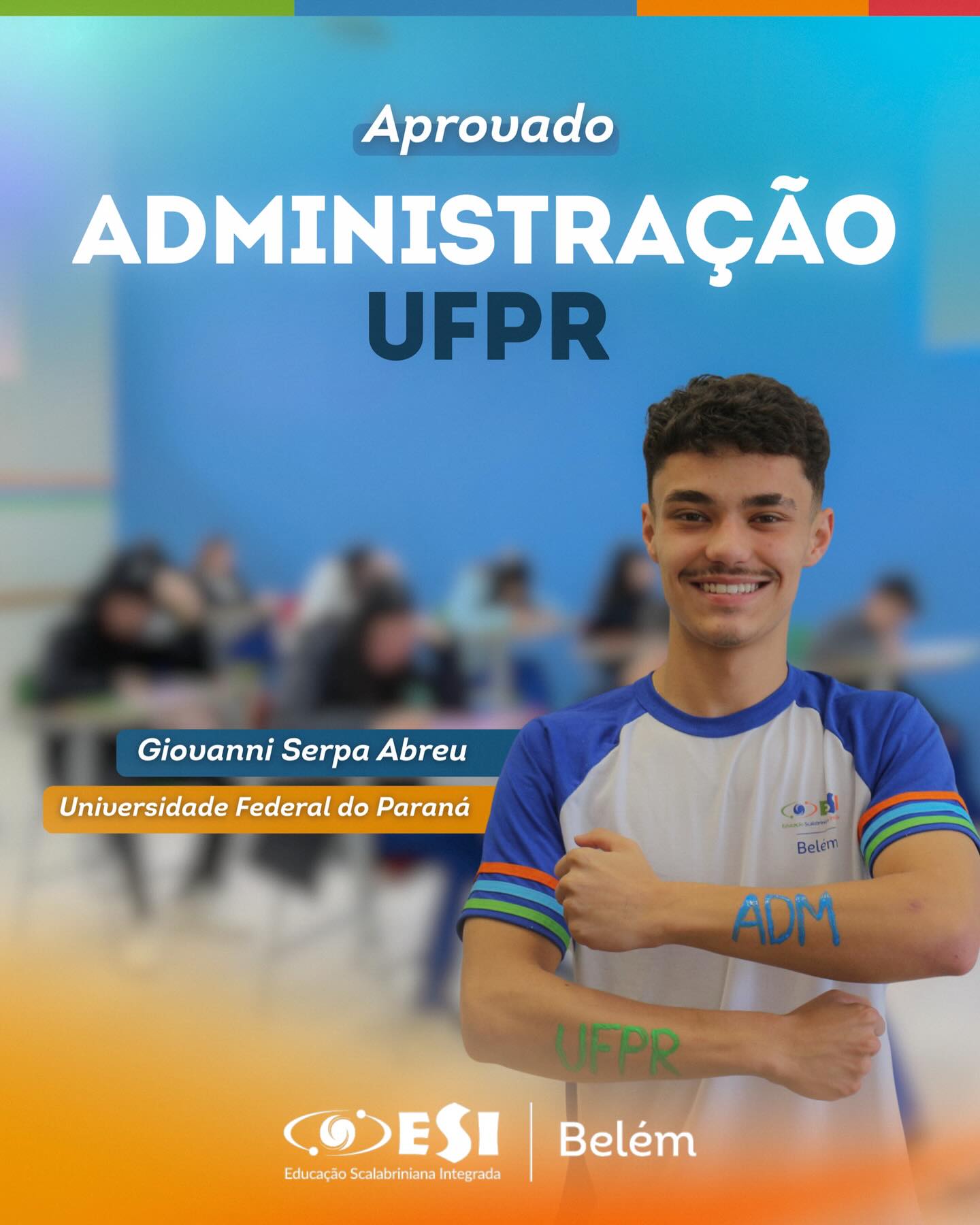 Orgulho define! 🩵 
Aprovado na UFPR, mostrando que sonhos grandes se constroem com esforço diário. 
Parabéns por essa conquista incrível! 🎓✨