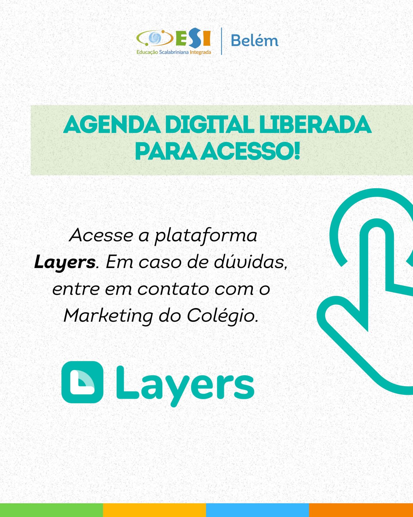 Agenda digital liberada para acesso!