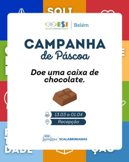 Vamos juntos fazer desta Páscoa um tempo de partilha e cuidado com o próximo. 🕊️
Doe. Participe. Faça a diferença. 🙏🏻🩵