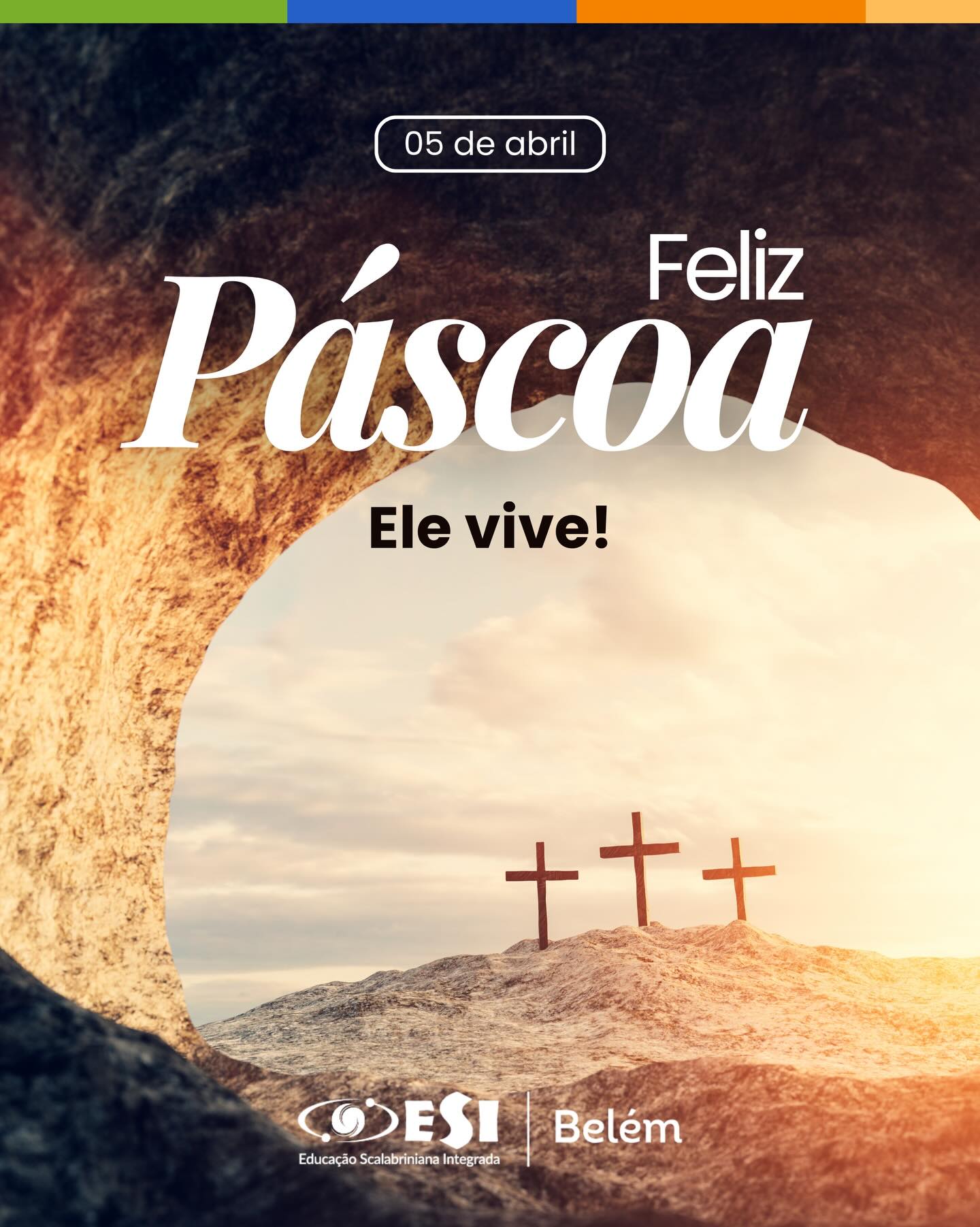Feliz Páscoa! A vida venceu! 🌿✨
Que a Páscoa renove em nós a esperança, o amor e a alegria de recomeçar. Que seja tempo de luz, fé e novos caminhos!
ELE VIVE! 🙏🏻