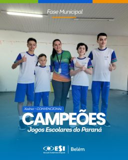 CLASSIFICADOS! 🏆
Os meninos do Xadrez e nossa atleta do Tênis de Mesa conquistaram o título dos Jogos Escolares do Paraná – Fase Municipal! 🩵
Agora é hora de manter o foco e intensificar a preparação para a próxima etapa. Seguimos firmes em busca de novos desafios e novas conquistas! 🏓♟️