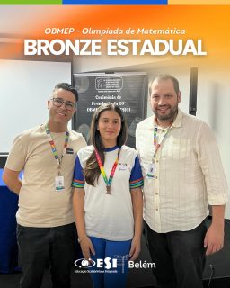 As alunas Giovana e Manuela conquistaram medalhas de bronze na etapa estadual da OBMEP 2025!
Uma conquista que é resultado de muito esforço, dedicação e amor pela matemática. Vocês representaram nossa escola com excelência!
Parabéns, meninas! Que essa seja apenas uma das muitas vitórias que ainda estão por vir! ✨📚