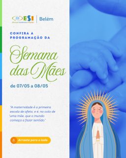 A semana especial chegou! 🫶🏻
Preparamos uma programação com atividades em homenagem ao Dia das Mães e ao aniversário da escola 💙
Ao longo dos dias, teremos apresentações e momentos de celebração que marcam mais um ano da nossa história.

Confira o cronograma e acompanhe a programação da semana! 🫶🏻