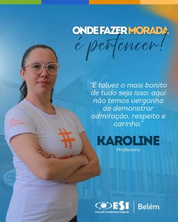 Onde fazer morada é pertencer. ✨
Mais do que um lugar de trabalho, o Colégio Belém é espaço de encontro, missão e propósito. Na voz da Karoline, ecoa o sentimento de quem não apenas está, mas verdadeiramente pertence. 💛
São 119 anos construindo histórias, formando vidas e acolhendo cada pessoa como parte de algo maior. Porque aqui, fazer morada é criar laços, é servir com amor e é viver diariamente um propósito que transforma.
Seguimos celebrando essa história com gratidão a Deus e a todos que fazem do Belém um lar. 🙏🏼✨