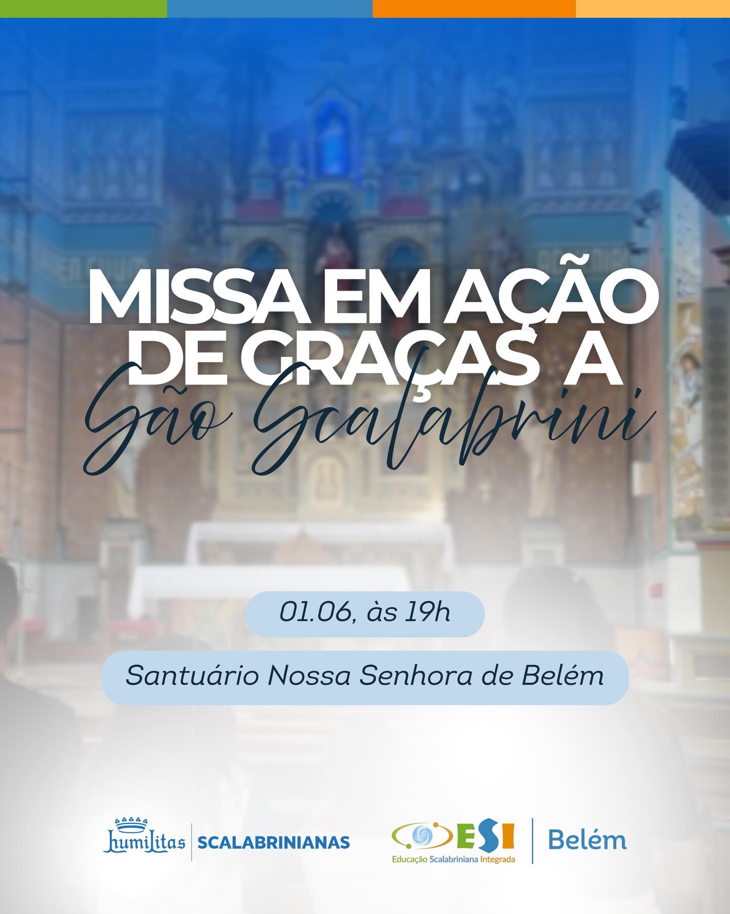 Celebrar São João Batista Scalabrini é renovar nossa fé, nossa missão e nosso compromisso com o amor ao próximo. 🙏✨

Em ação de graças, nos reunimos em oração, inspirados pelo exemplo daquele que dedicou sua vida ao cuidado, acolhida e esperança dos migrantes e necessitados.

Que seu legado continue iluminando nossos caminhos e fortalecendo nossa comunidade. 💙