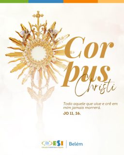 Corpus Christi é um convite para renovar nossa fé e reconhecer a presença de Cristo em nossa caminhada. Que este dia seja marcado por gratidão, amor e esperança, fortalecendo nossos laços com Deus e com o próximo. ✨🙏