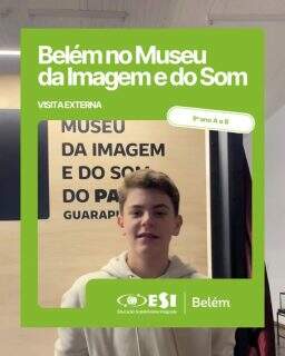 Uma viagem pela história, pela cultura e pelas memórias do nosso estado! 🎬✨
Os alunos do 9º ano visitaram o Museu da Imagem e do Som do Paraná, ampliando os aprendizados da sala de aula por meio de experiências, descobertas e muita cultura.
Aprender também é viver novas experiências! 💙
#ESIBelem #MuseuDaImagemEDoSom #EducaçãoQueTransforma