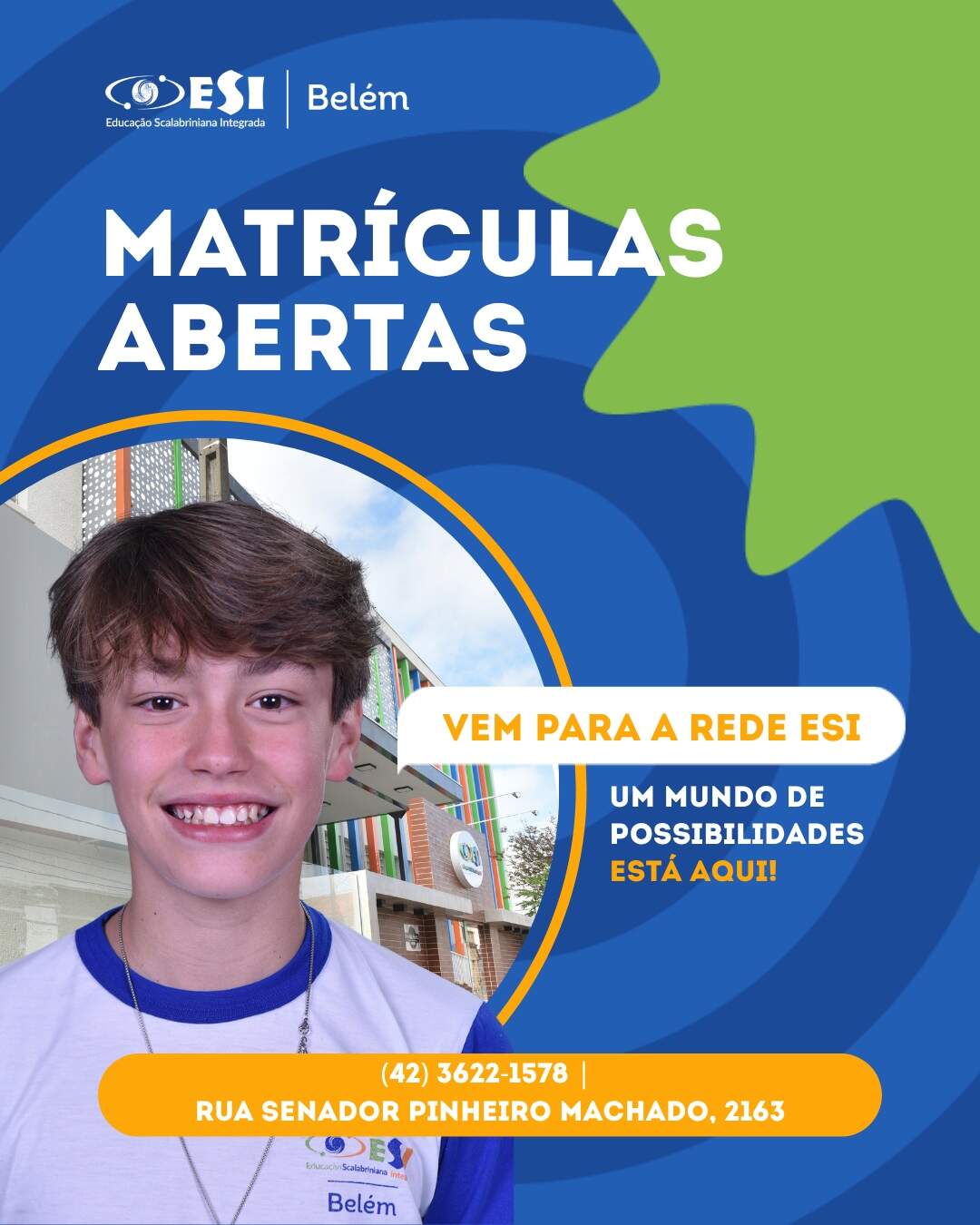 🎓 Matrículas abertas no Colégio Belém!
O futuro começa nas escolhas de hoje. 💙
Aqui, seu filho encontra uma educação que vai além da sala de aula, com aprendizado, valores e experiências para a vida inteira.
✨ Do Berçário ao Ensino Médio, um mundo de possibilidades está aqui!
📲 Entre em contato e agende uma visita.
Venha fazer parte do Belém!
#MatrículasAbertas #ColégioBelém #EducaçãoParaAVidaInteira #QuemÉBelémVaiAlém