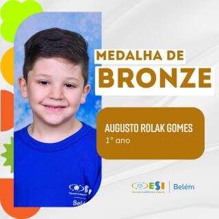 🥉 BRONZE NA OLIMPÍADA DE PORTUGUÊS!
Mais uma conquista para comemorar por aqui! 💙
Nosso aluno conquistou a medalha de bronze na Olimpíada de Português, mostrando que dedicação e vontade de aprender podem transformar desafios em grandes conquistas.
Parabéns por esse resultado! Que essa medalha seja incentivo para continuar aprendendo, descobrindo e indo cada vez mais longe. 📚✨
Orgulho Belém! 🏆