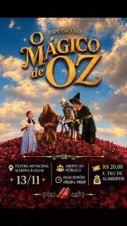 ✨ FALTAM 15 DIAS PARA O MÁGICO DE OZ! 🌈💛
A contagem regressiva começou! ⏳🎭 Os preparativos estão a todo vapor e a magia está cada vez mais perto de ganhar vida no palco. Quem aí também está ansioso para essa aventura? 👀✨
📅 13 de novembro | 🕒 Sessões às 15h30 e 19h30
📍 Teatro Municipal Marina Karam
🎟️ Ingressos à venda na secretaria do colégio!
#OMágicoDeOz #ESIBelém #VemAí #Teatro escolar